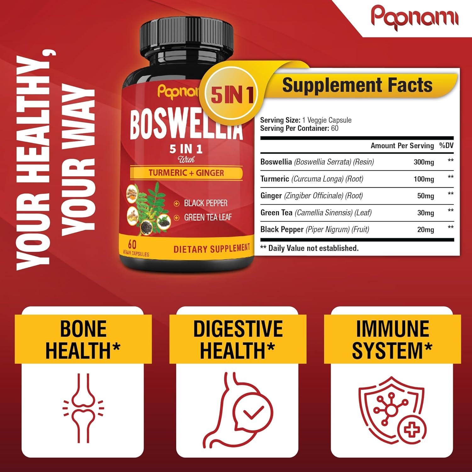 Cápsulas Veganas de Boswellia Serrata Papnami - 60 Unidades