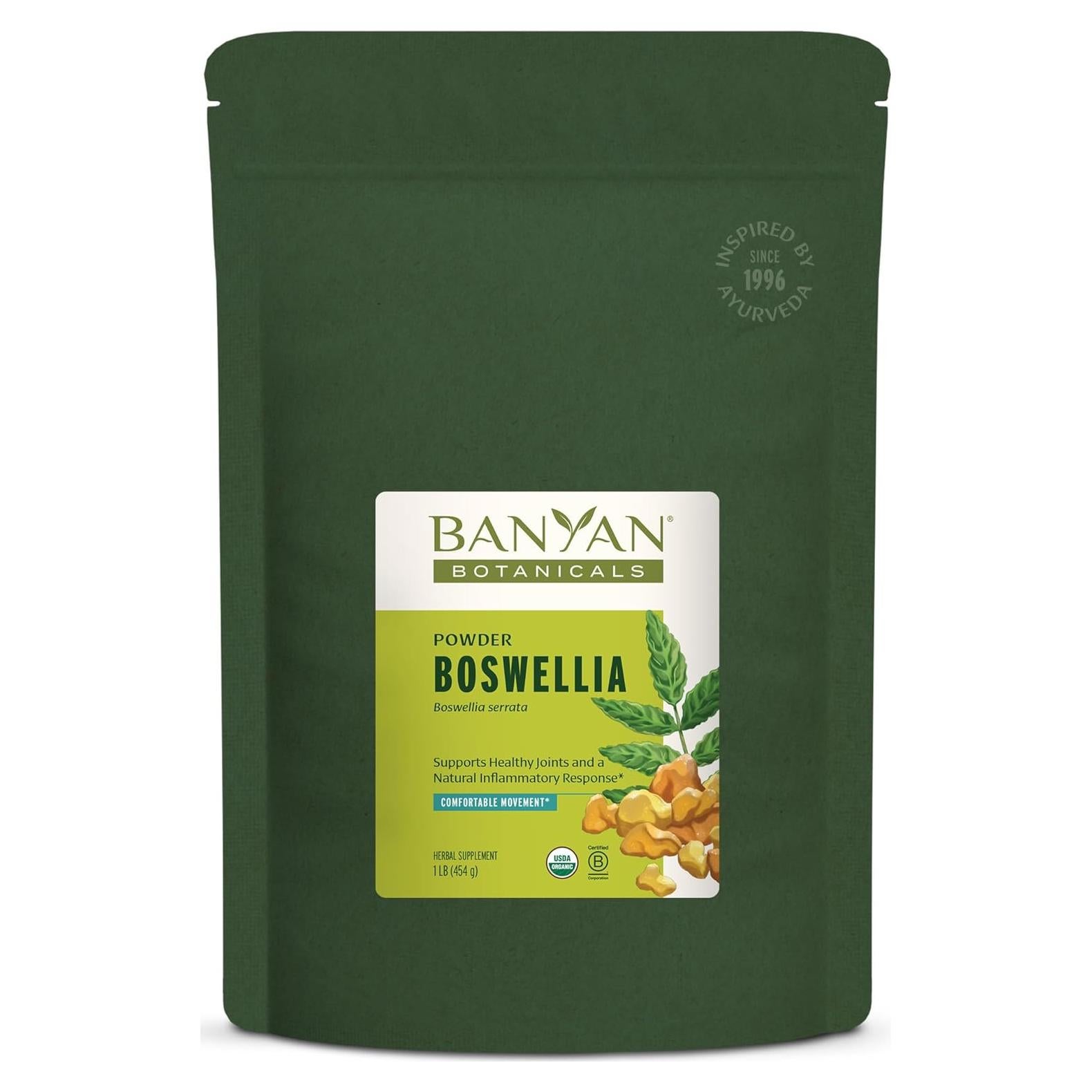 Polvo de Boswellia Orgánico Banyan Botanicals 0.45 kg - Suplemento Ayurvédico