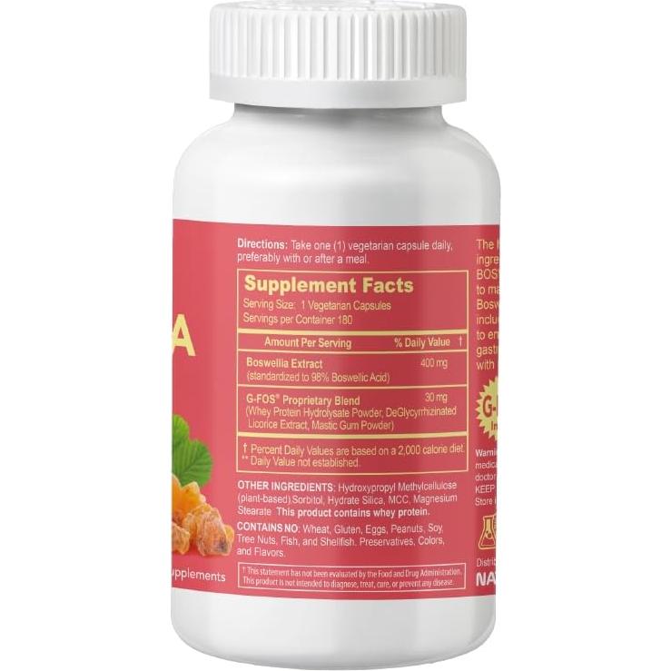 Boswellia Serrata Naturion 180 Cápsulas Veganas 98% Ácido Boswéllico