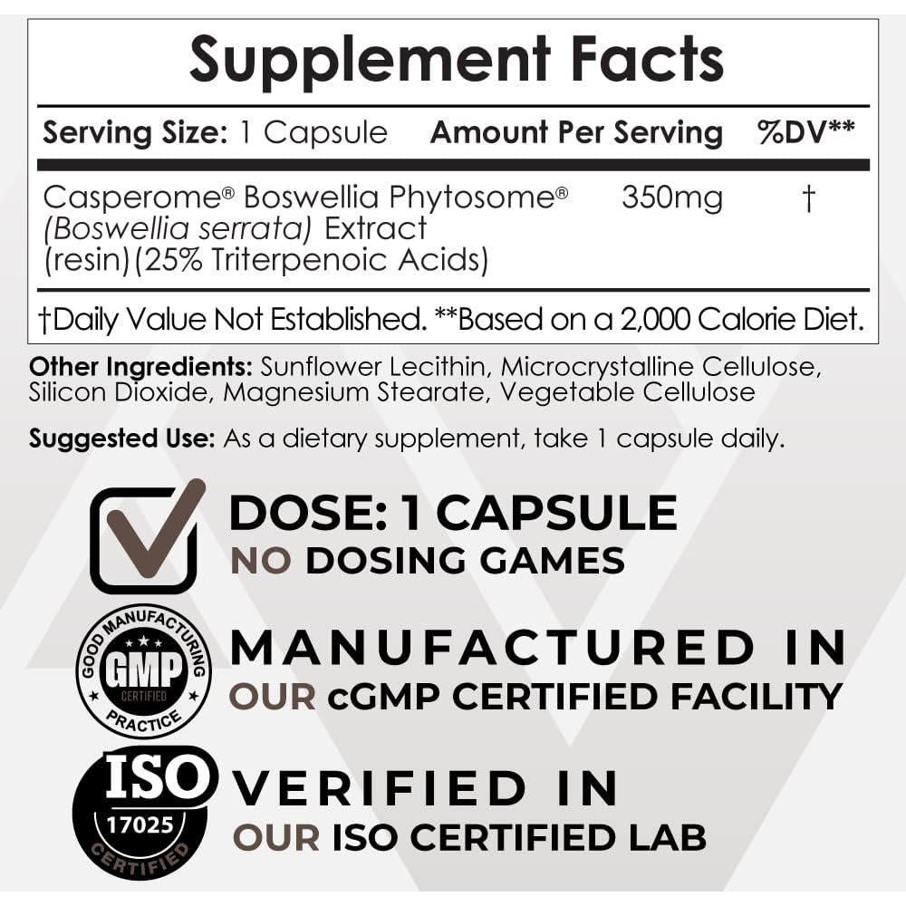 Cápsulas de Boswellia Nootropics Depot 350mg 30 Contenido