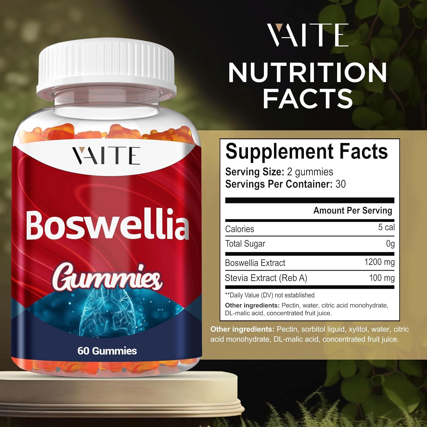 Gomitas VAITE de Boswellia Serrata 1200mg - Suplemento Articulaciones