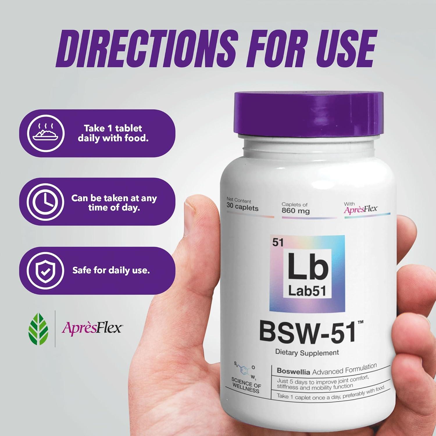 Suplemento Articular AprésFlex Lab51 - 30 Cápsulas 860 mg