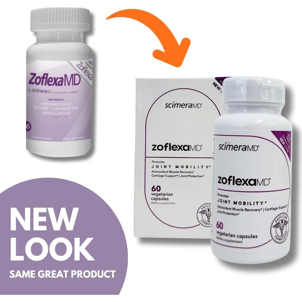 Suplemento Articular ScimeraMD Zoflexa 60 Cápsulas con Glucosamina