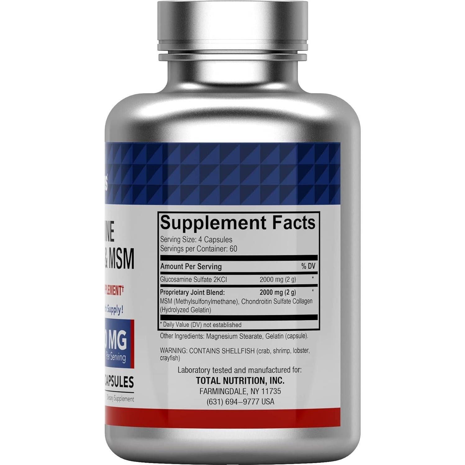 Suplemento Articular TNVitamins Boswellia 1200mg + Glucosamina 4000mg