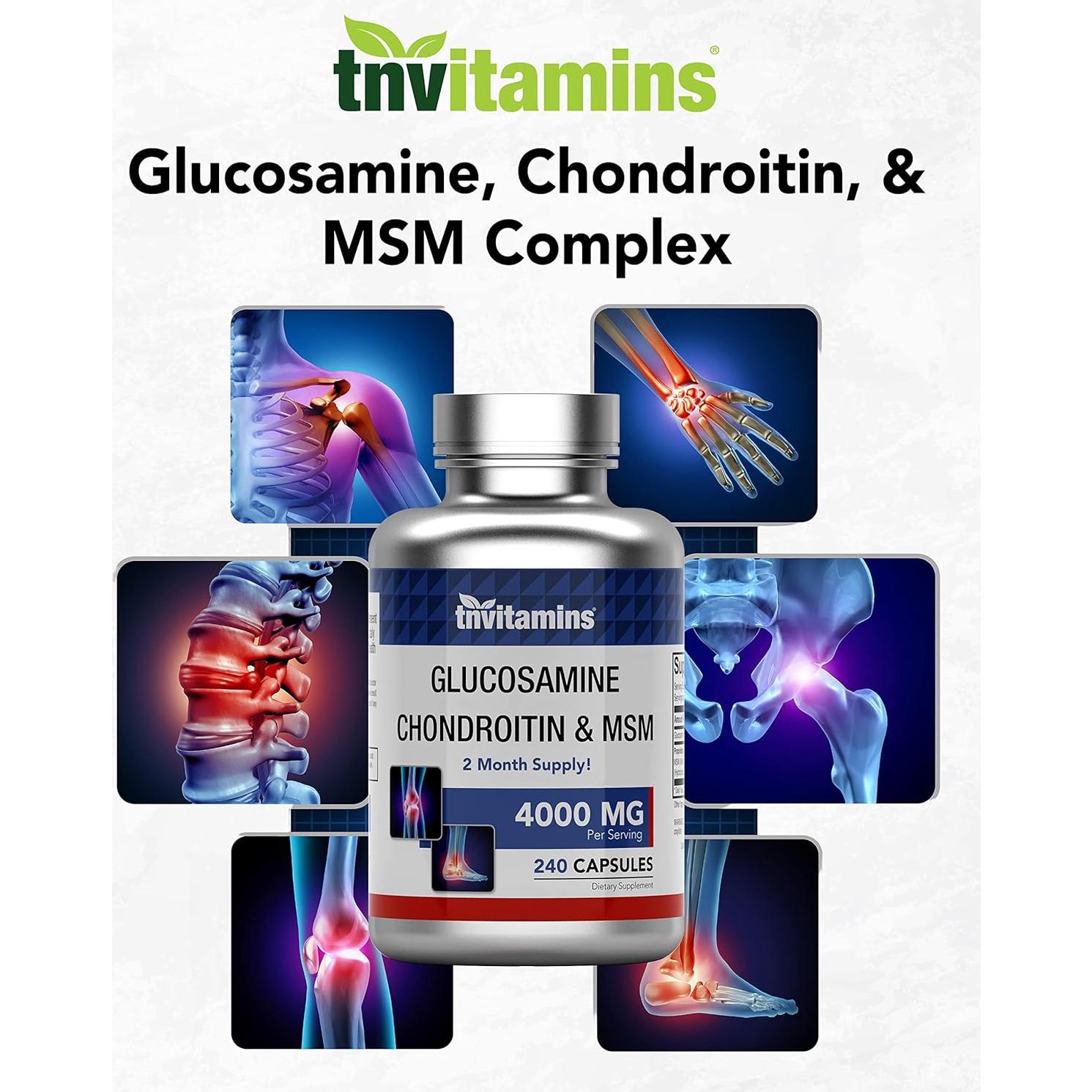Suplemento Articular TNVitamins Boswellia 1200mg + Glucosamina 4000mg