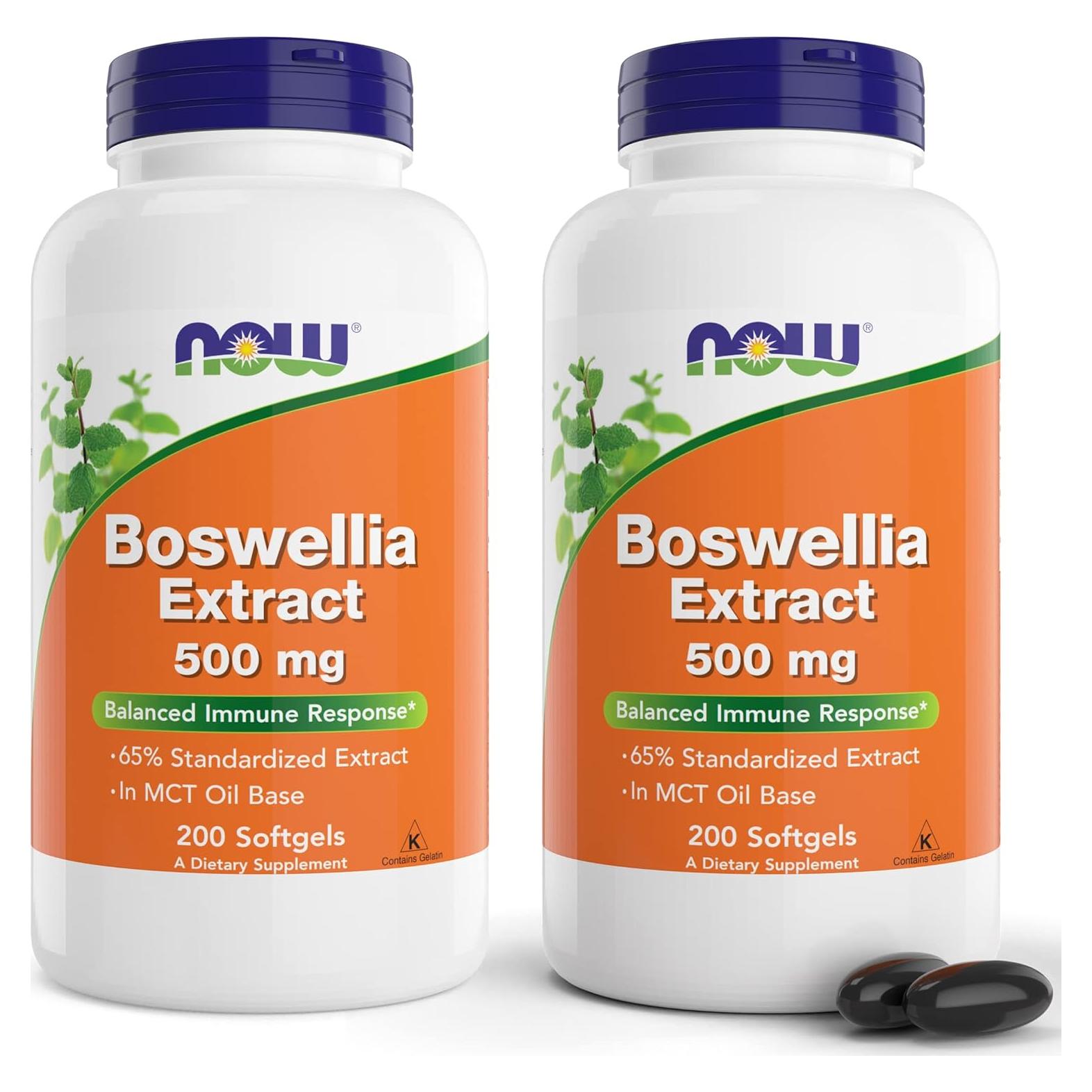 Extracto de Boswellia Now Foods 500 mg 200 Softgels Paquete de 2