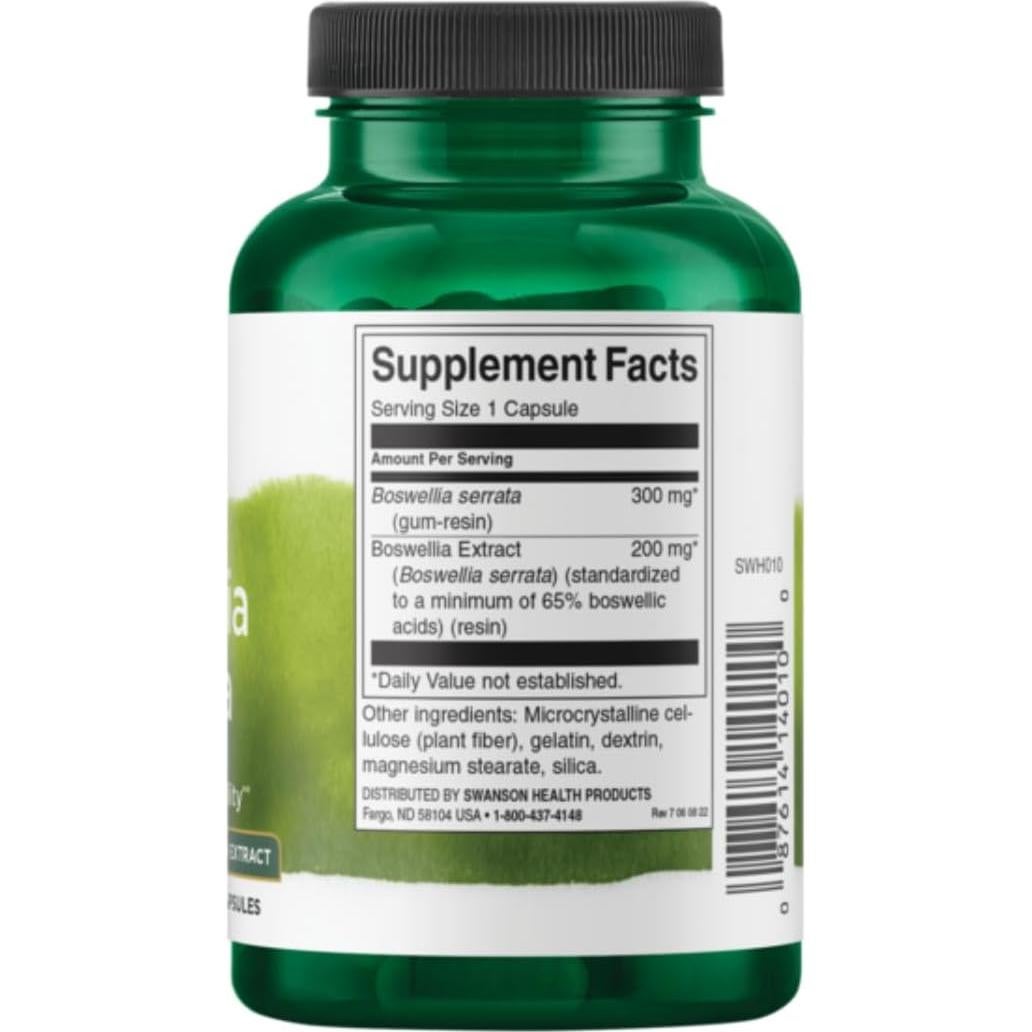 Swanson Boswellia Serrata (Standardized) 200 Milligrams 120 Capsules