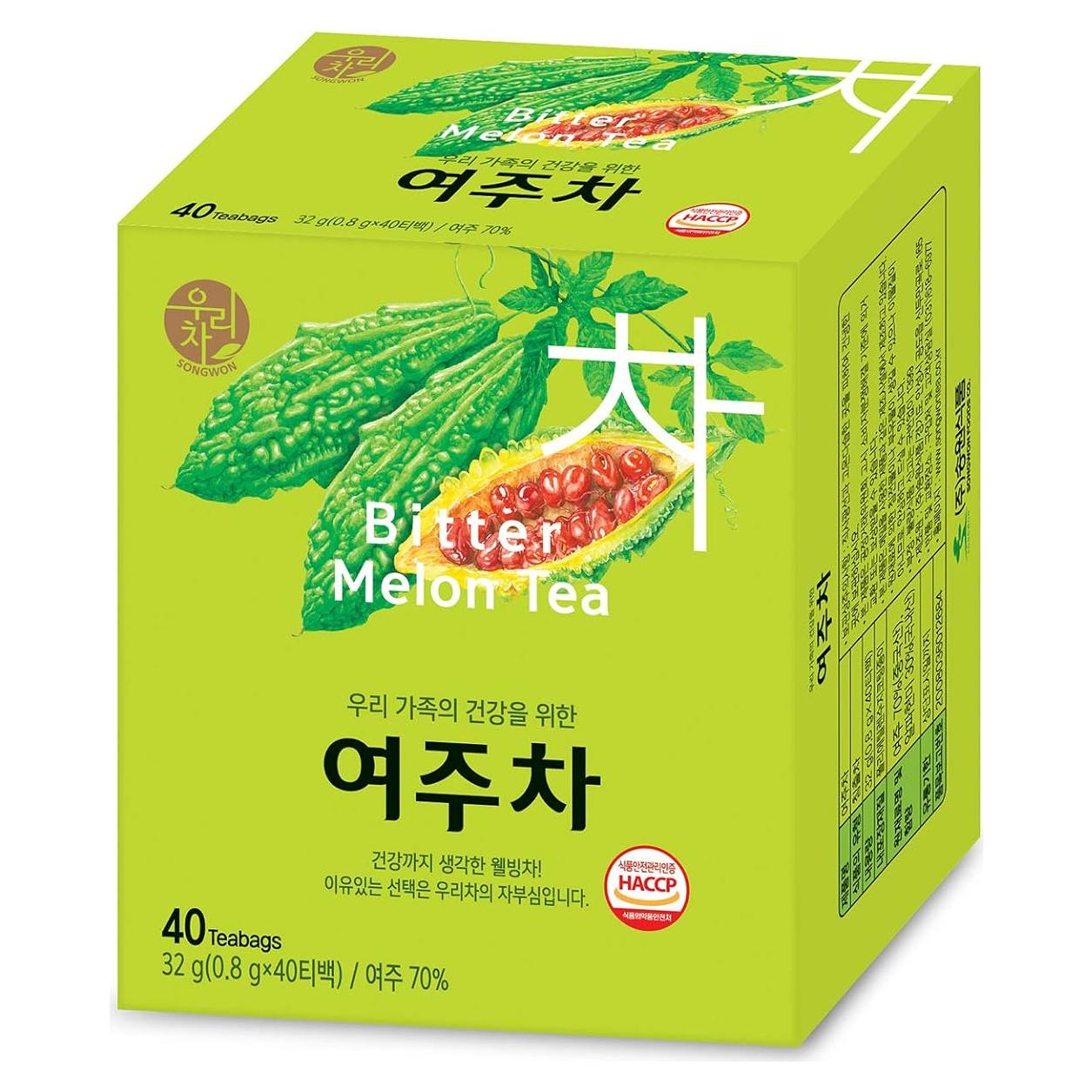 Té Herbal de Melón Amargo SONGWON - 40 Bolsitas de 0.8g