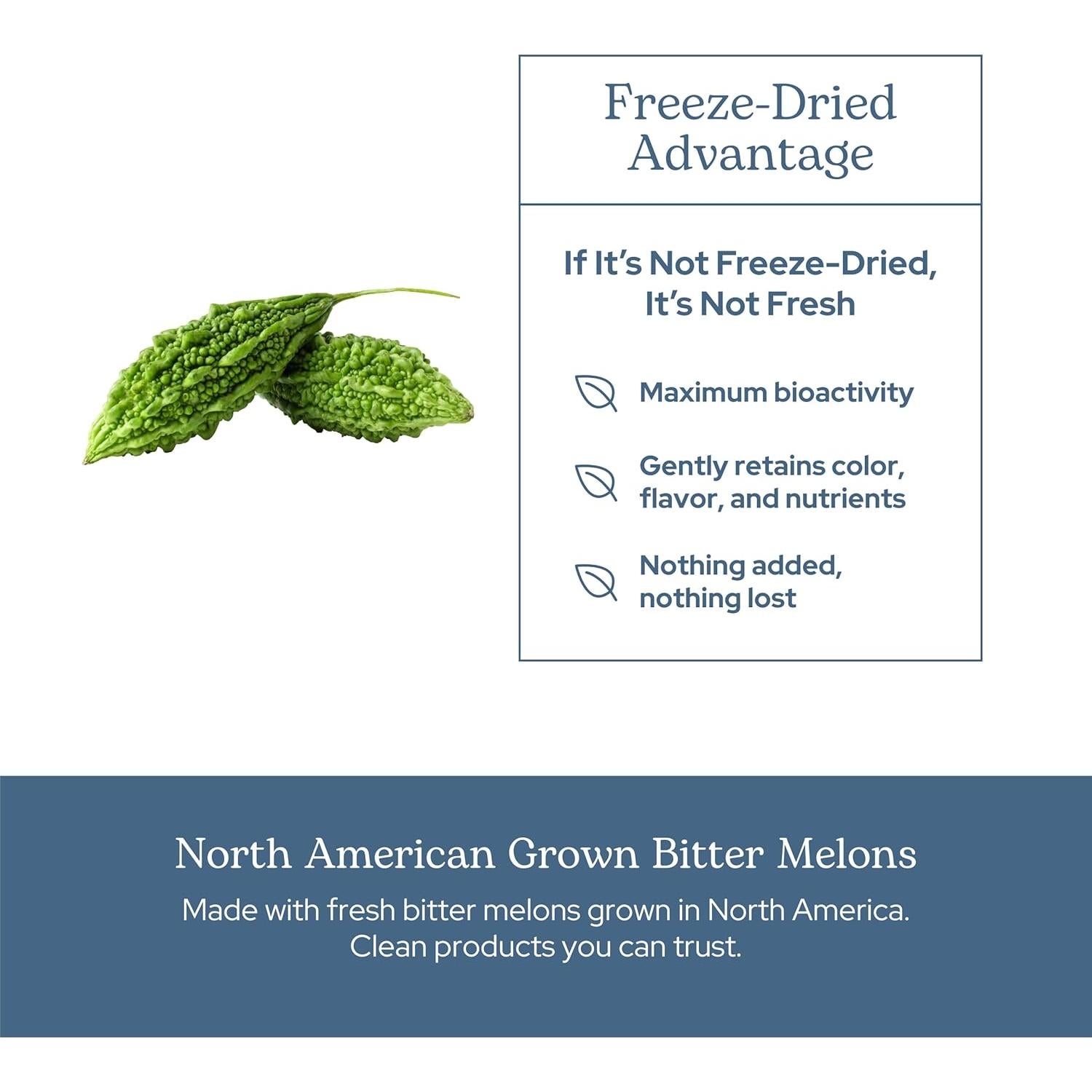 Melón Amargo Crudo Liofilizado Eclectic Instituto 90 Cápsulas