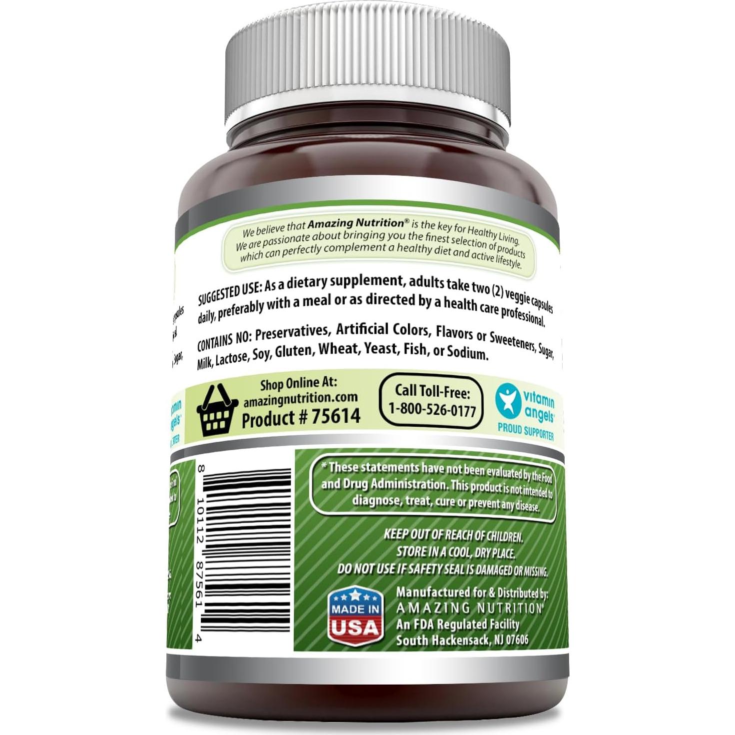 Suplemento Melón Amargo 2500 Mg Fórmulas Asombrosas 200 Cápsulas