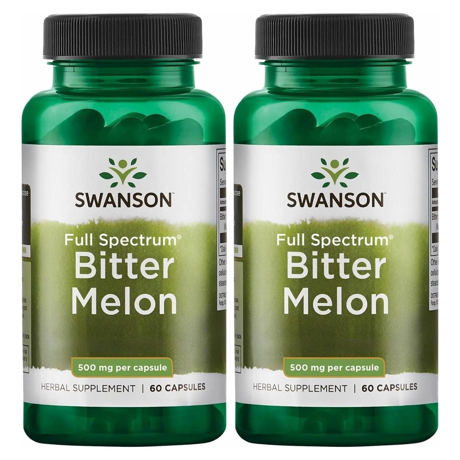 Suplemento Herbal Swanson Melón Amargo 500mg 60 Cápsulas