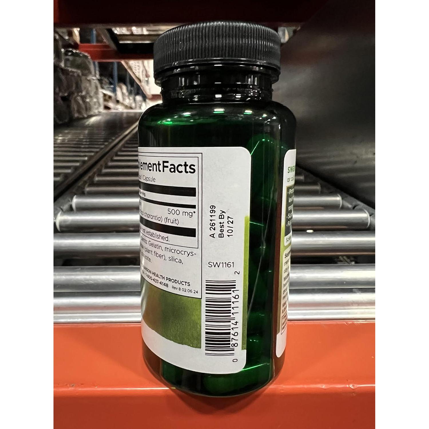 Suplemento Herbal Swanson Melón Amargo 500mg 60 Cápsulas