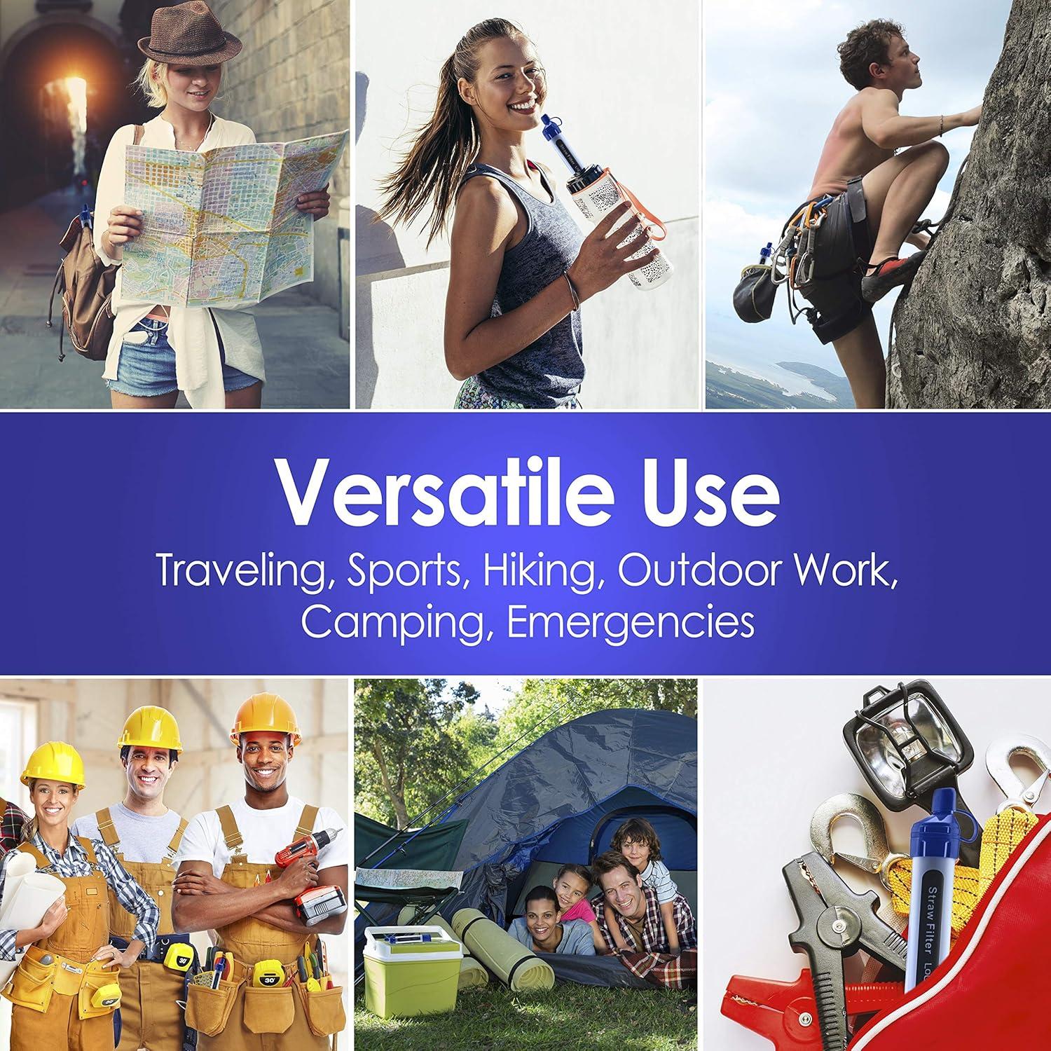 Paquete de 2 Popotes Purificadores de Agua LoGest - Portátil