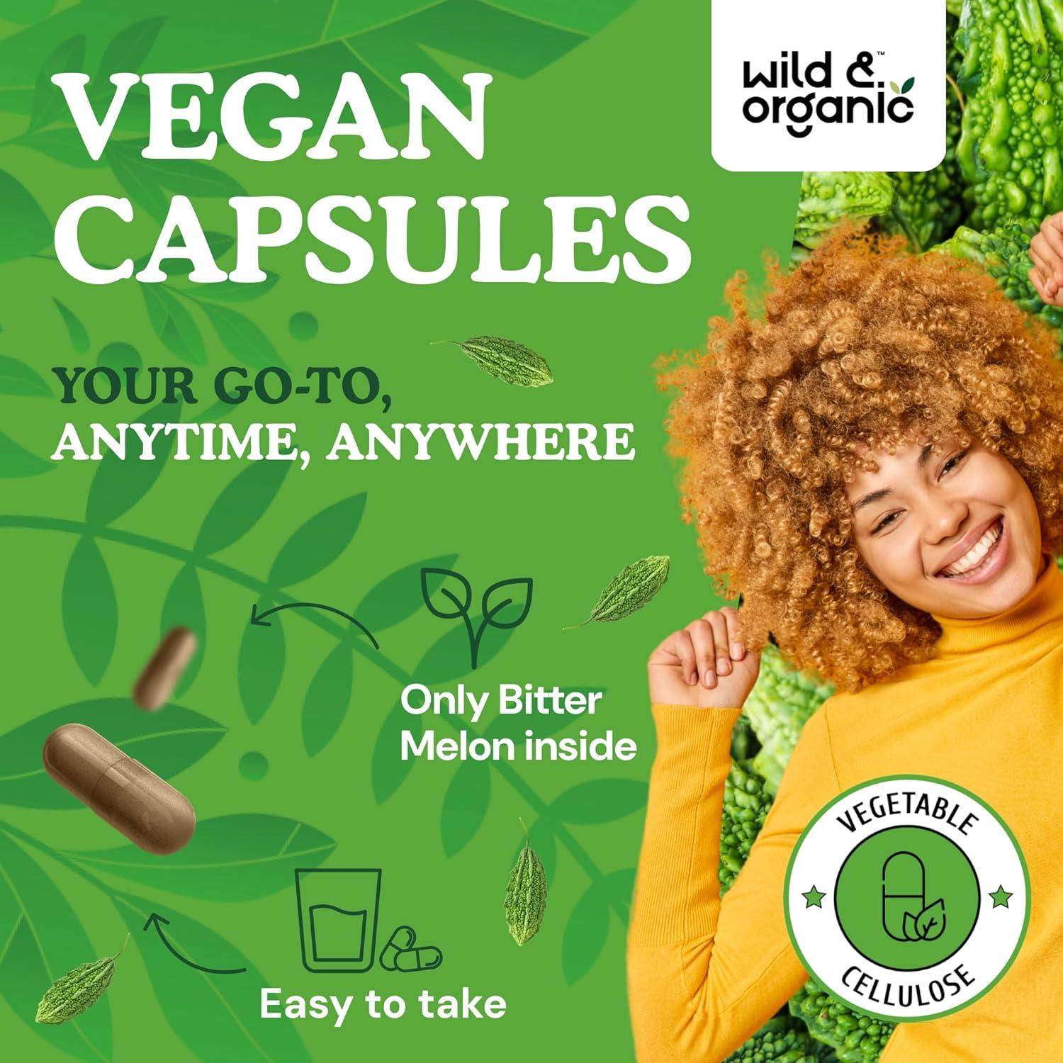 Cápsulas de Melaza Amarga Wild & Organic 500 mg - 60 Unidades