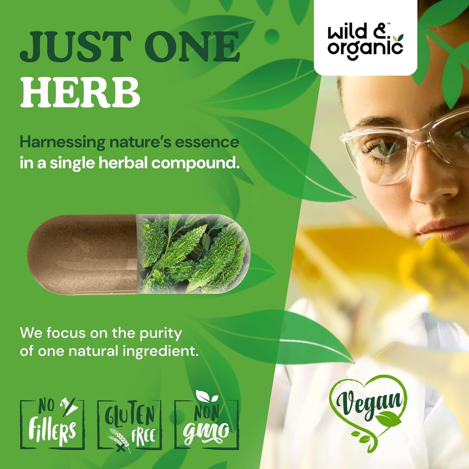 Cápsulas de Melaza Amarga Wild & Organic 500 mg - 60 Unidades