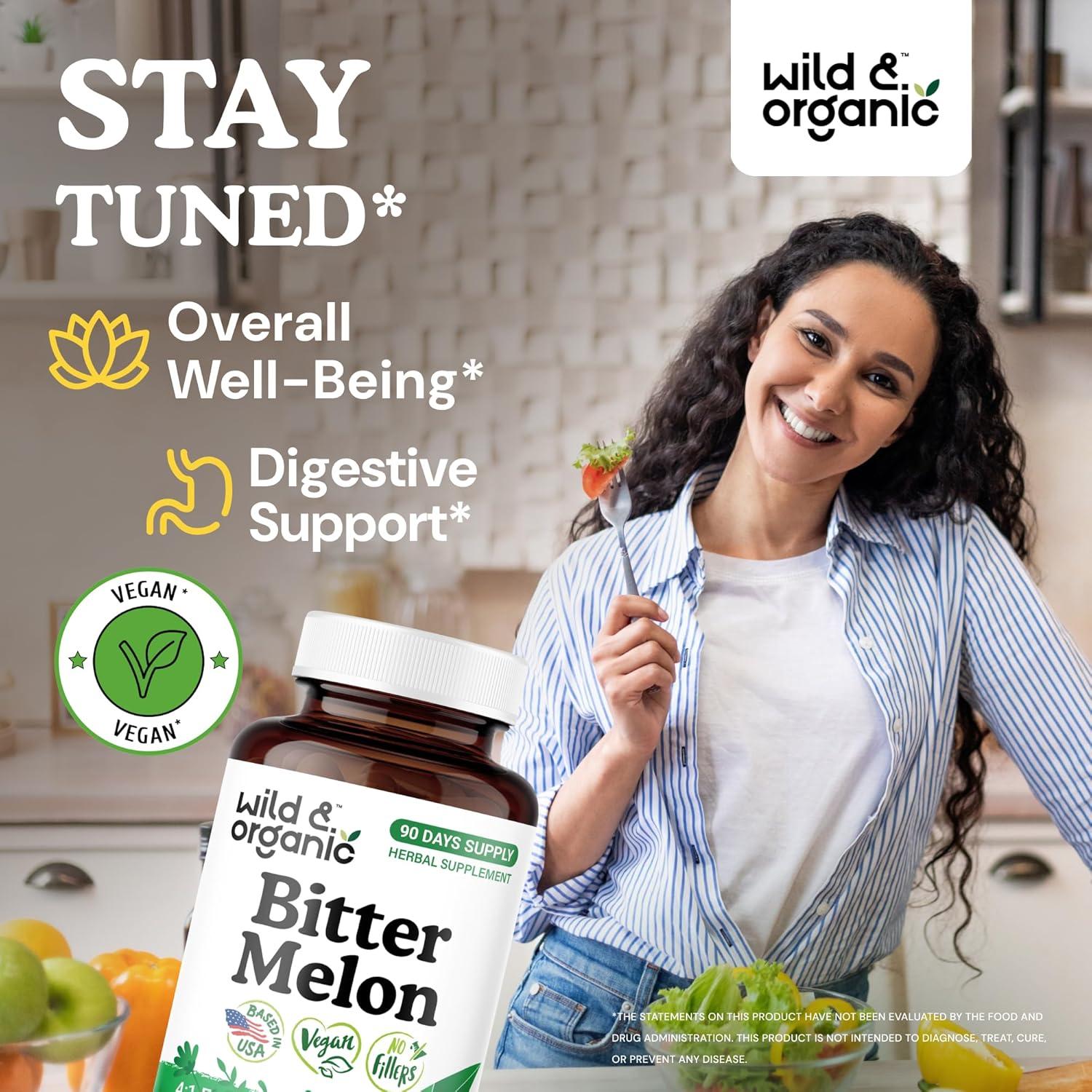 Cápsulas de Melaza Amarga Wild & Organic 500 mg - 90 Unidades