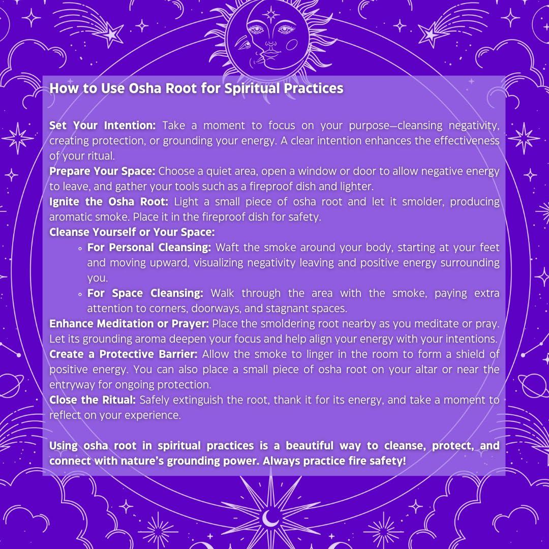 Raíz de Osha Silvestre 100g Herbalista - Limpieza y Meditación