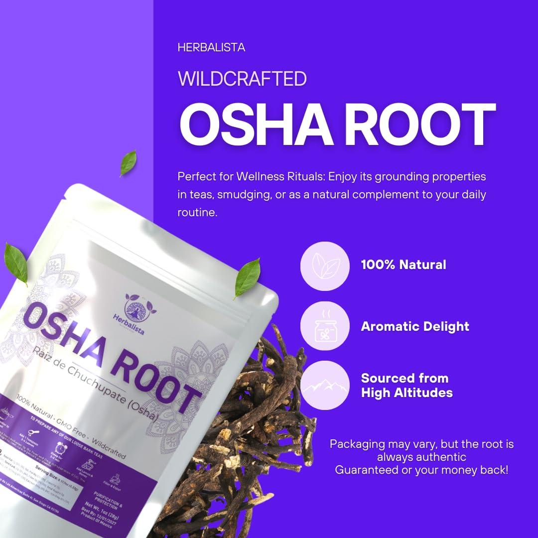 Raíz de Osha Silvestre 100g Herbalista - Limpieza y Meditación
