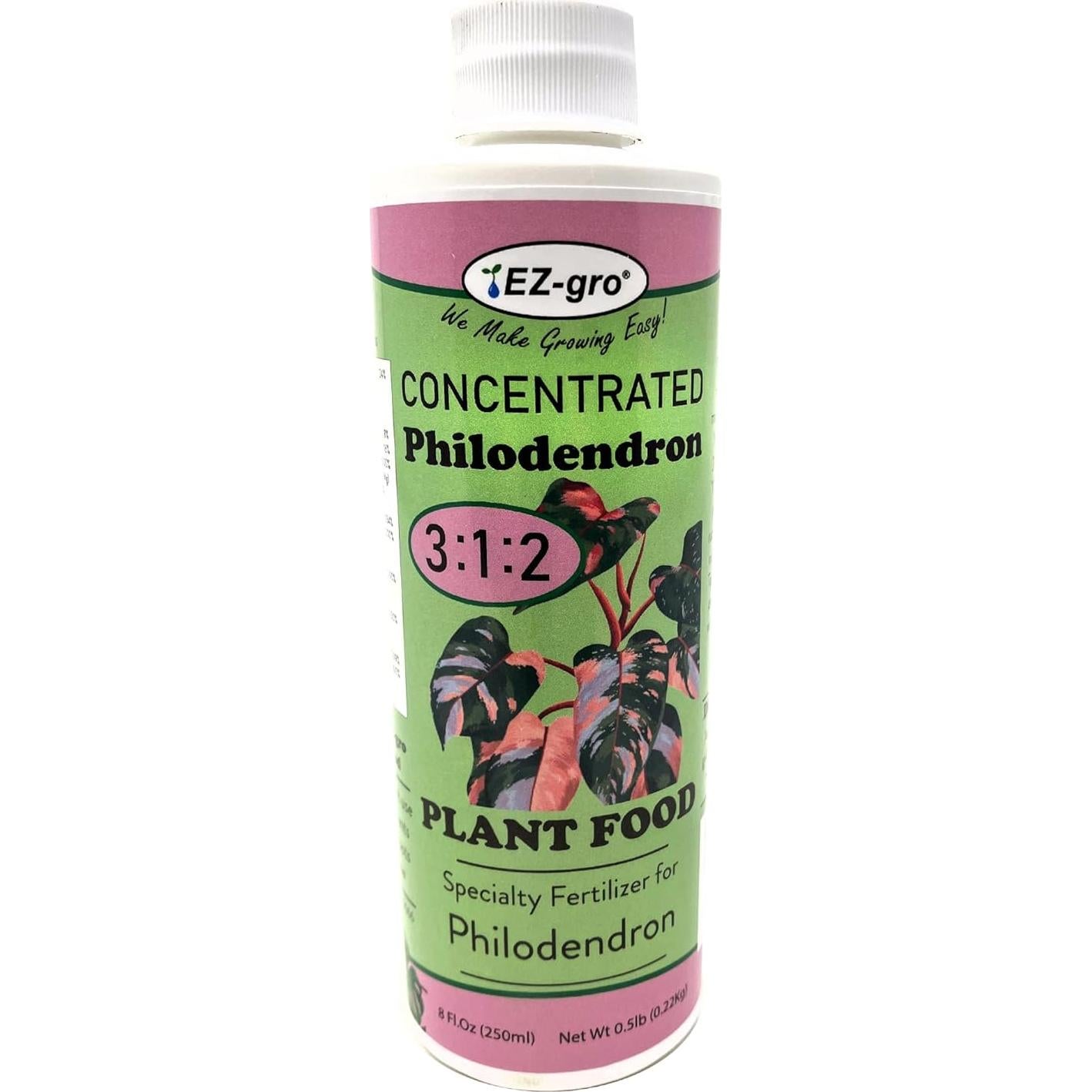 Fertilizante Líquido EZ-GRO para Philodendron 3-1-2 NPK 226g
