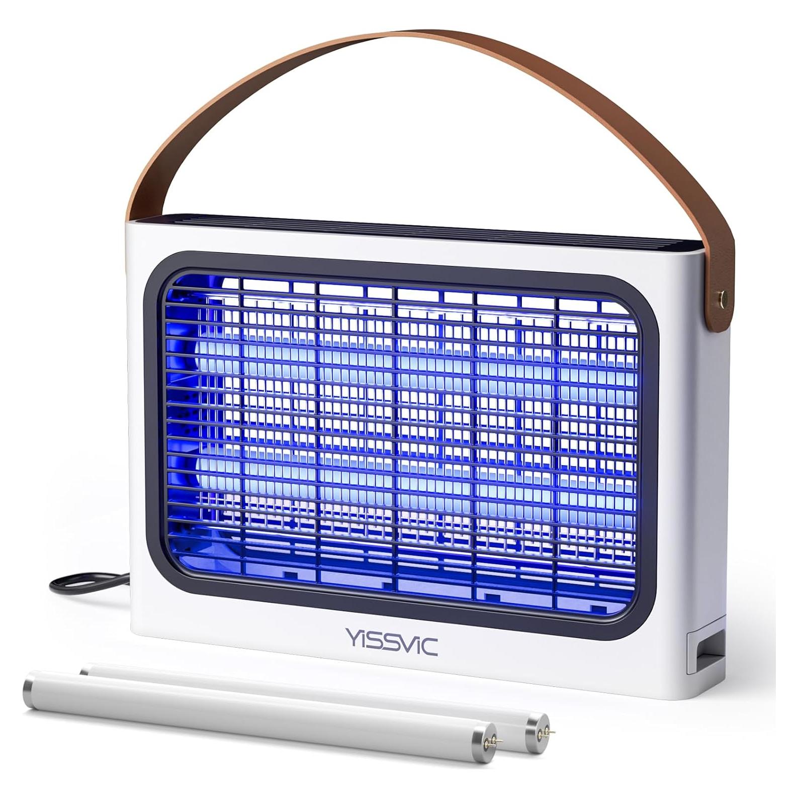 Trampa Eléctrica para Insectos YISSVIC 20W con 2 Bombillas