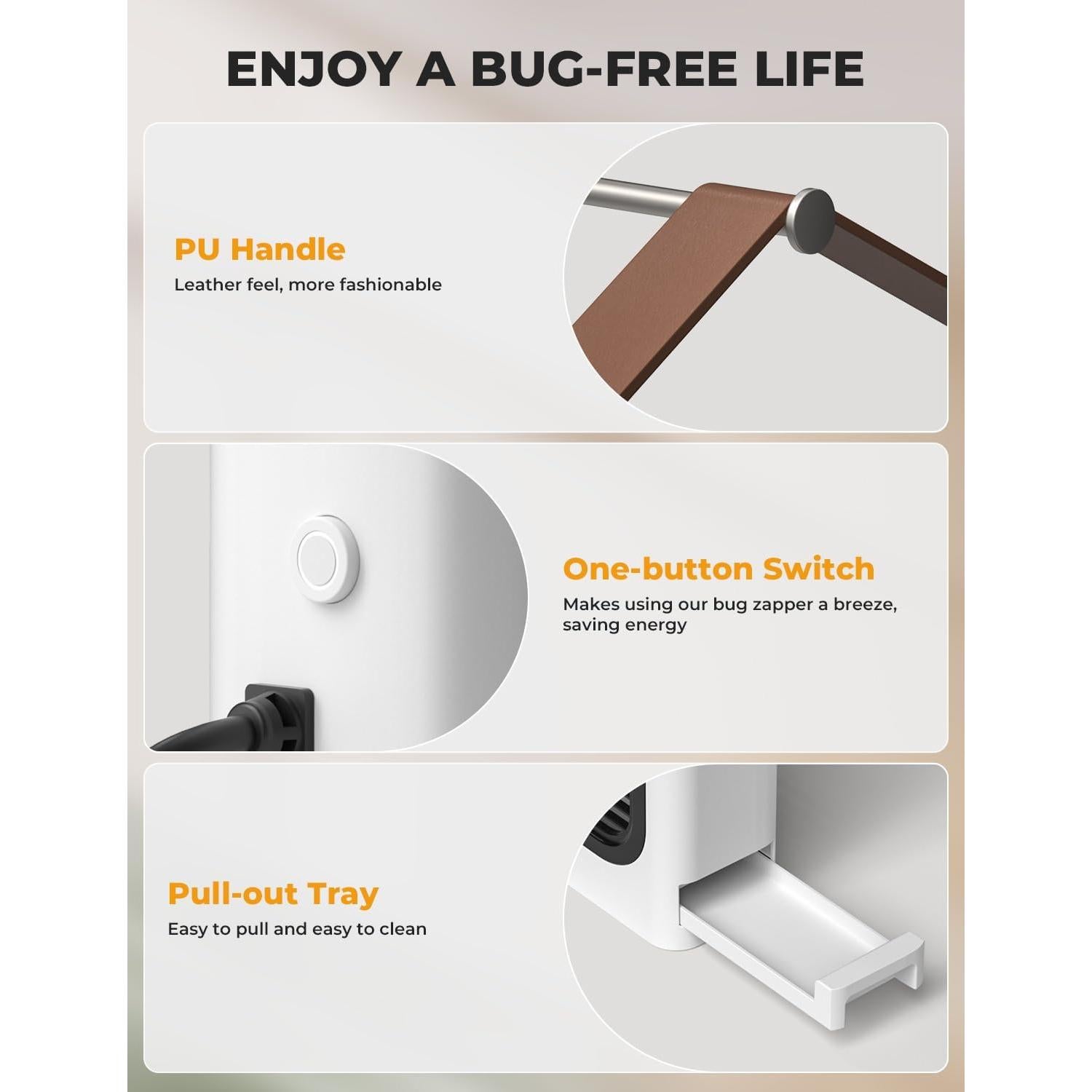 Trampa Eléctrica para Insectos YISSVIC 20W con 2 Bombillas