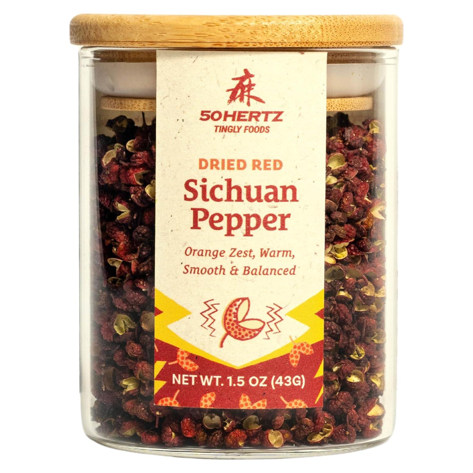 Pimientos Rojos Sichuan 50Hertz 43g - Sin Semillas, Orgánico