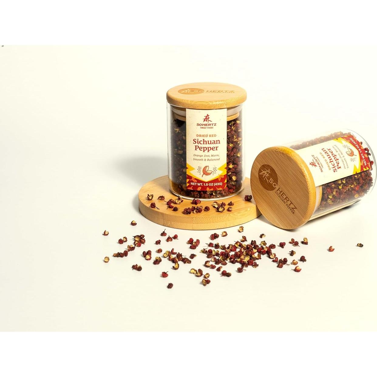 Pimientos Rojos Sichuan 50Hertz 43g - Sin Semillas, Orgánico