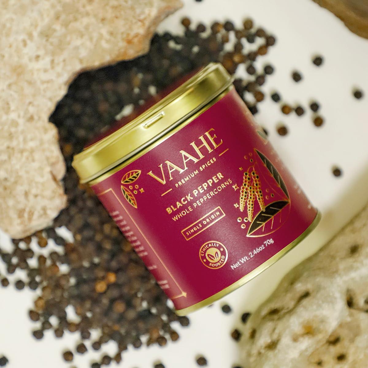 Pimienta Negra Entera VAAHE 70g - Origen Kerala, 100% Pura
