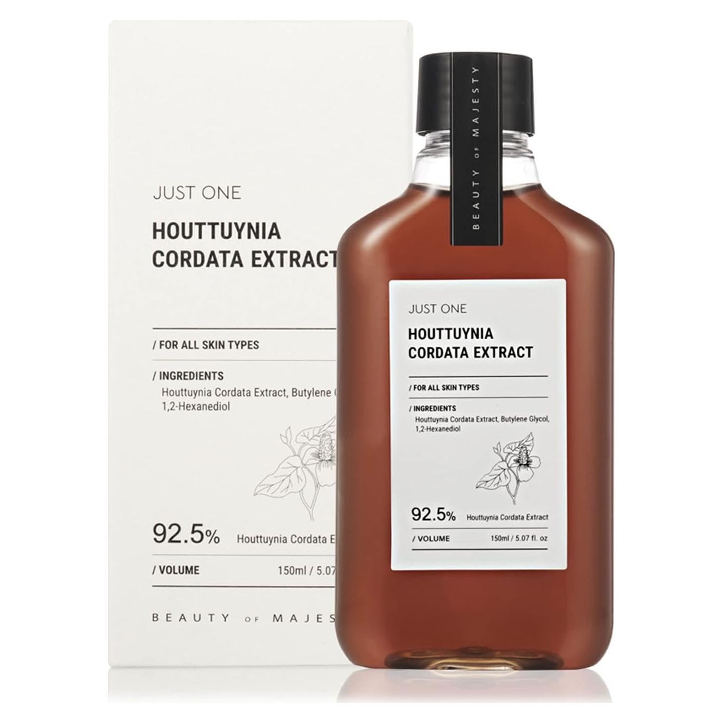 Extracto de Houttuynia Cordata 150ml Just One Tónico Facial Vegano