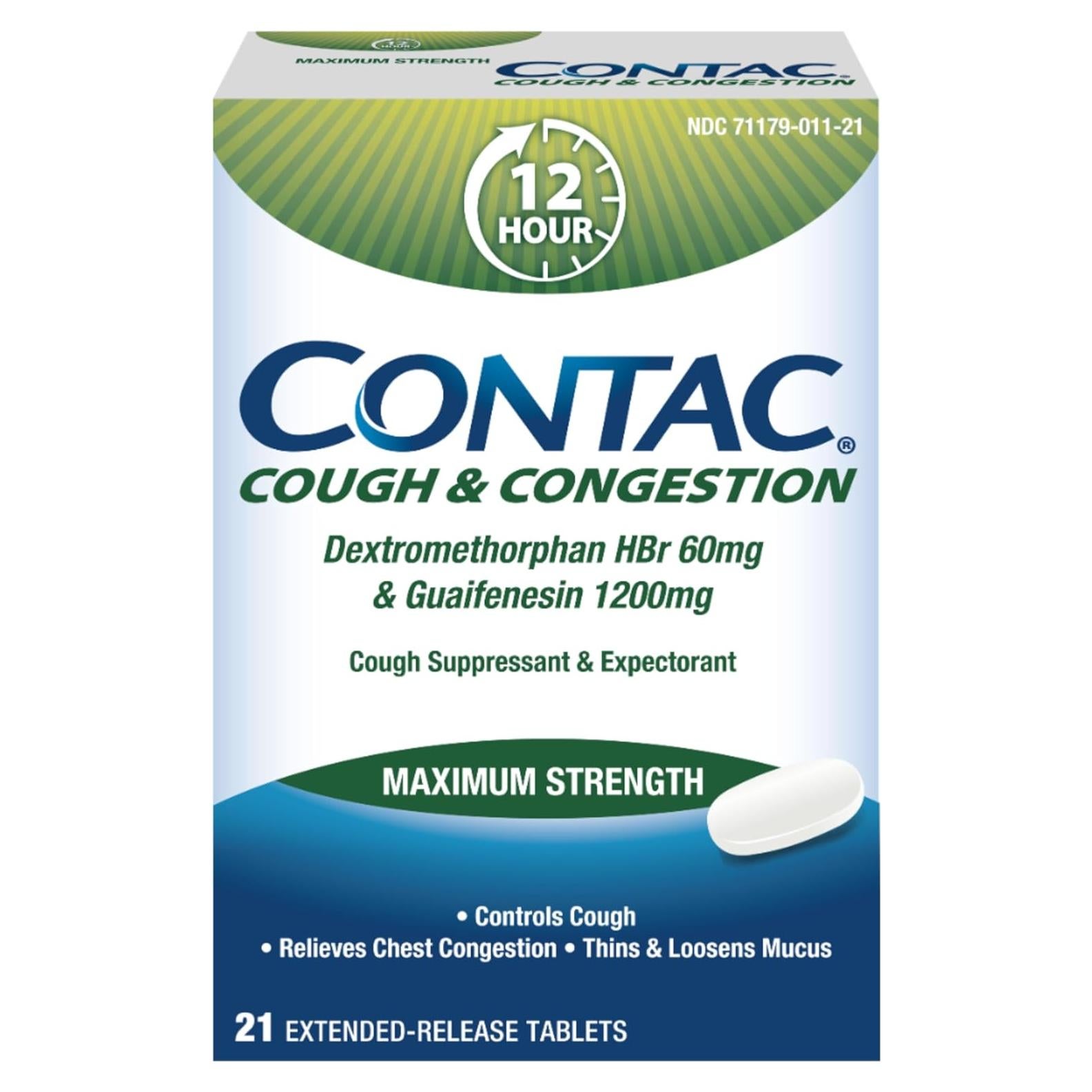 Contac Tos y Congestión 12 Horas - Tabletas 21 Unidades