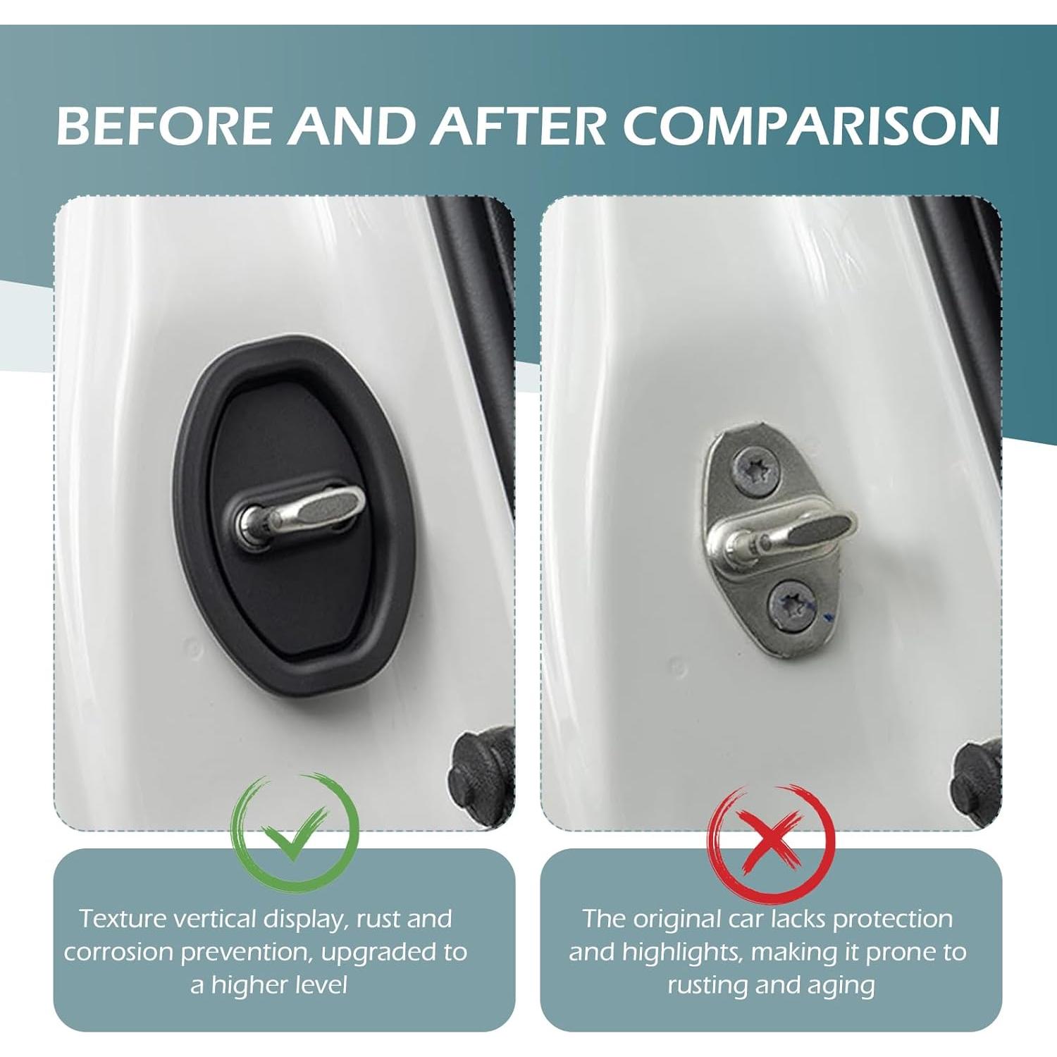 Cubierta Protectora de Cerradura de Puerta de Coche Dogary 2 PCS