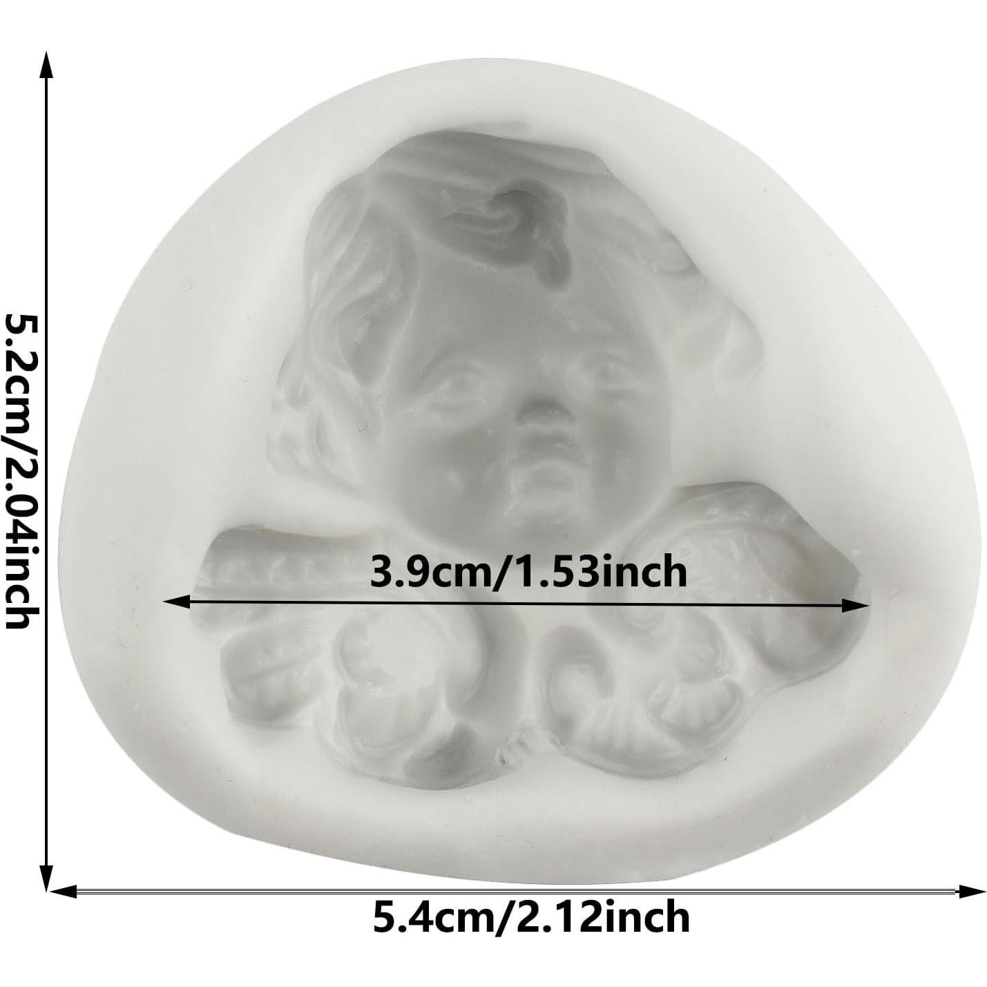 Molde de Silicona Ángel Bebé YANQINMS 8.06x7.29 cm