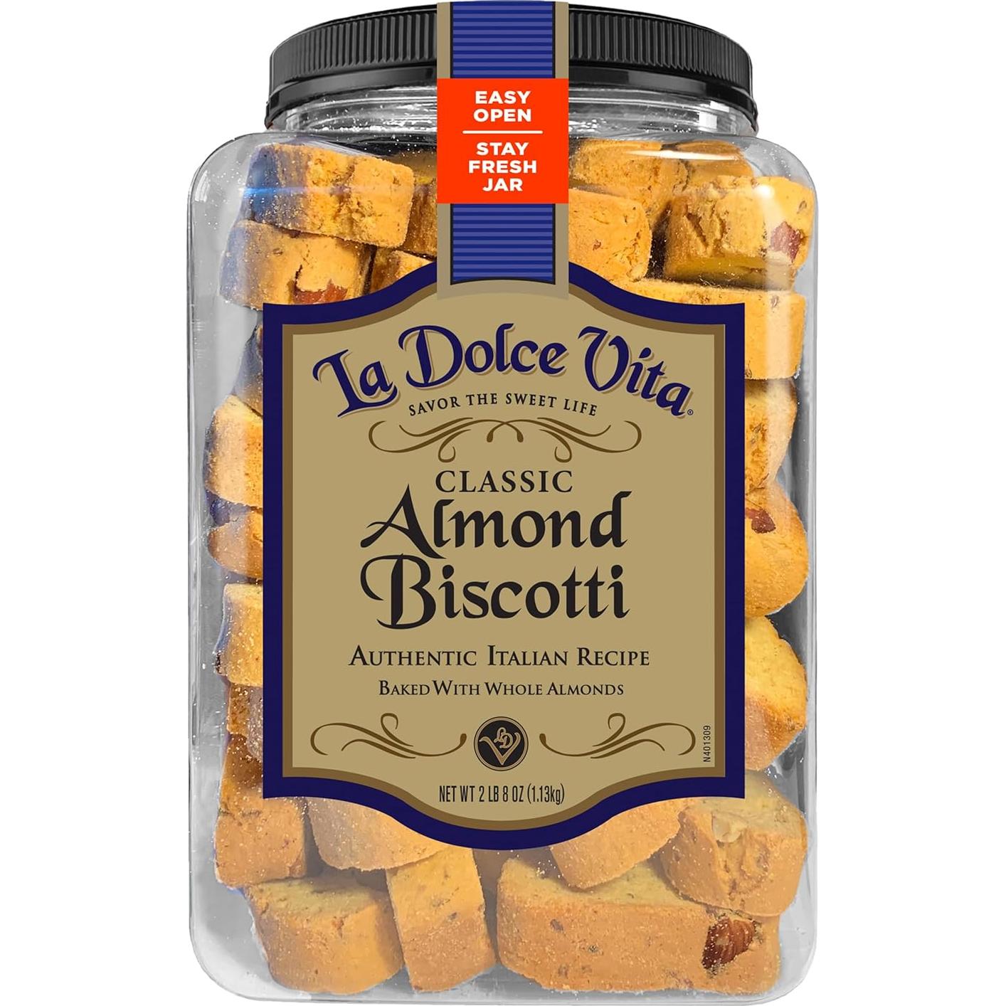 Galletas Biscotti Italianas La Dolce Vita Almendra 1134 g