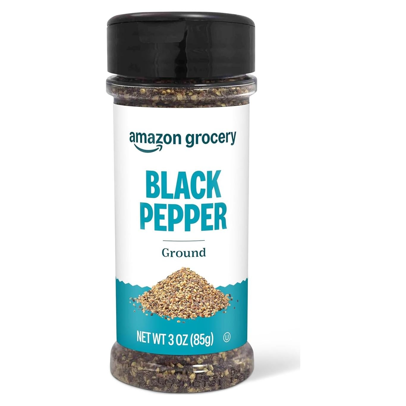 Amazon Grocery, Ground Black Pepper, 3 Oz (Previously Happy Belly, Packaging May Vary)