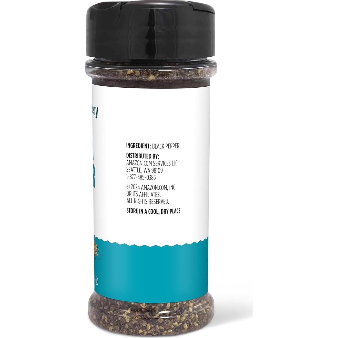 Amazon Grocery, Ground Black Pepper, 3 Oz (Previously Happy Belly, Packaging May Vary)