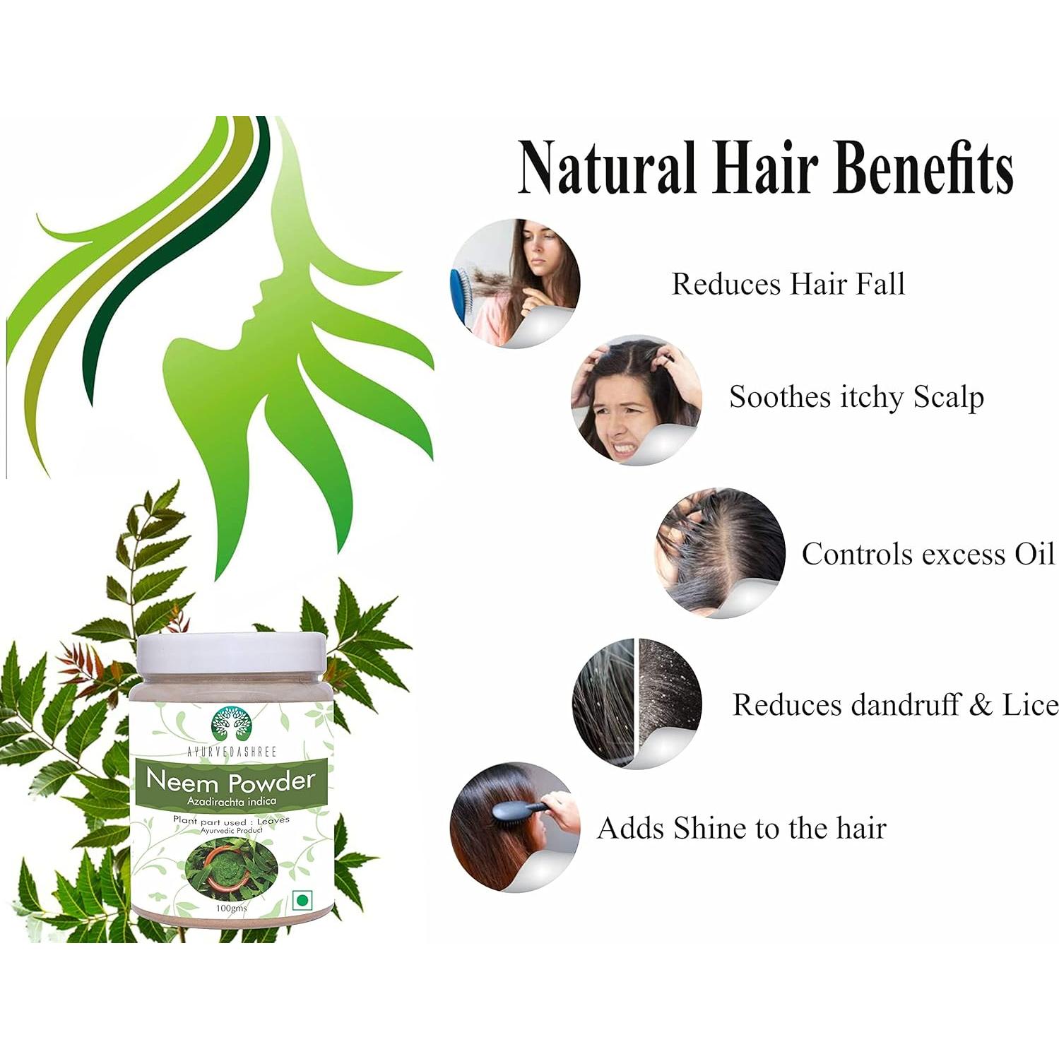 Polvo de hoja de neem 100 g IADPL | Suplemento natural para piel y cabello