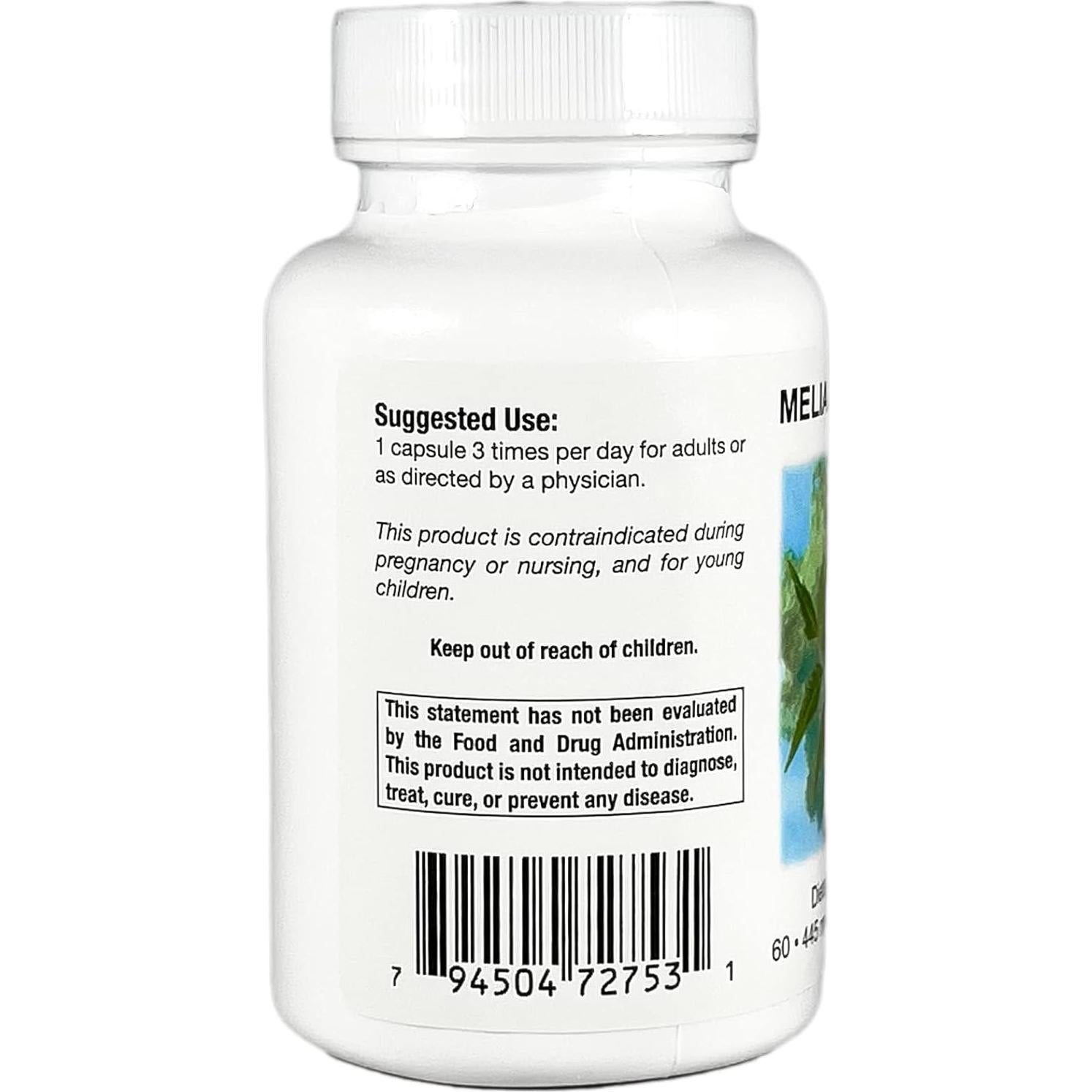 Cápsulas Vegetarianas de Hoja de Neem Nutrición Suprema 60 Unidades