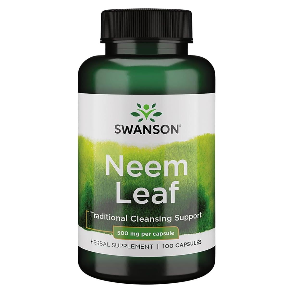 Cápsulas de Hoja de Neem Swanson 500 mg 100 Unidades