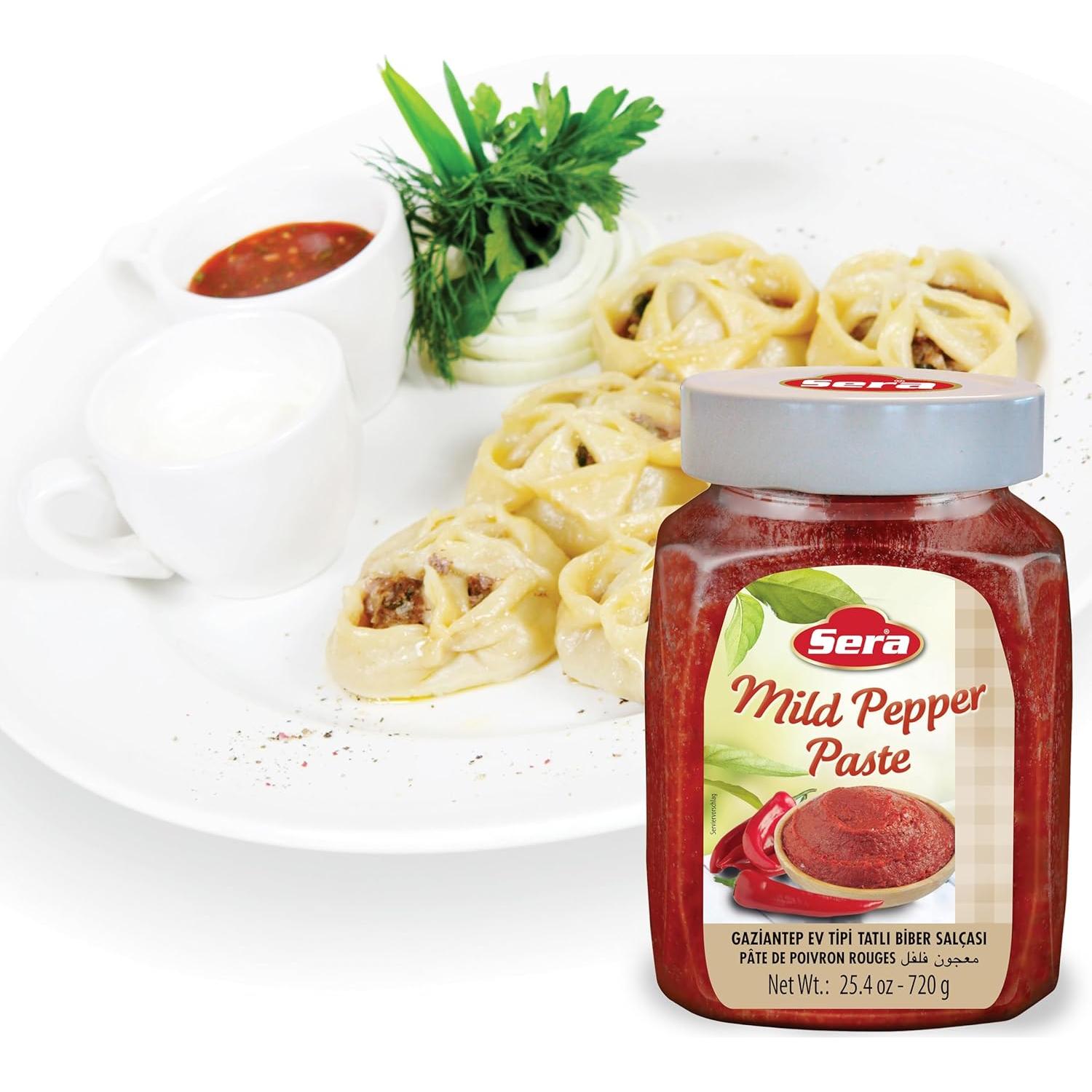 Pasta de Pimiento Suave Sera 720g | Sin Azúcar | Sin Conservantes