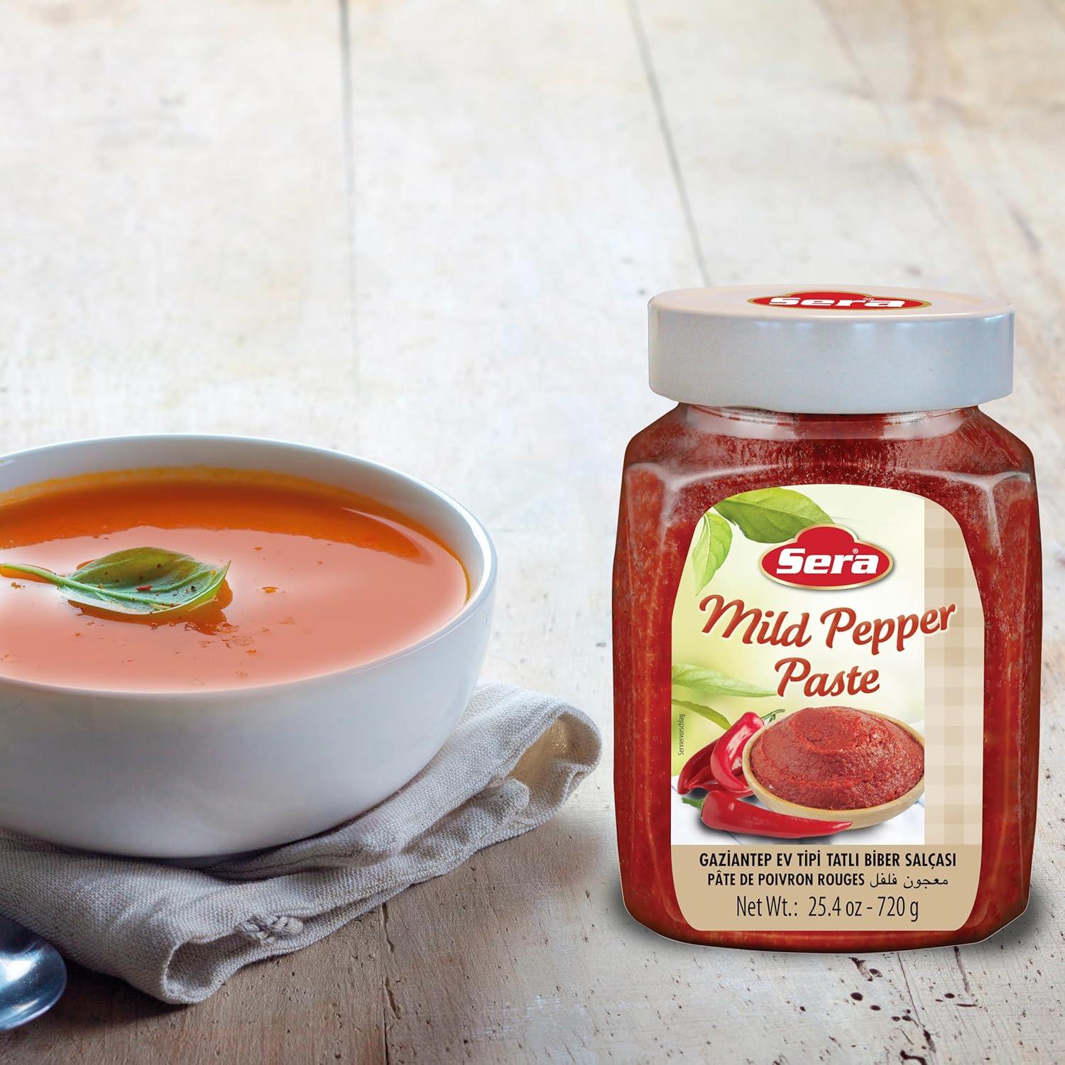Pasta de Pimiento Suave Sera 720g | Sin Azúcar | Sin Conservantes