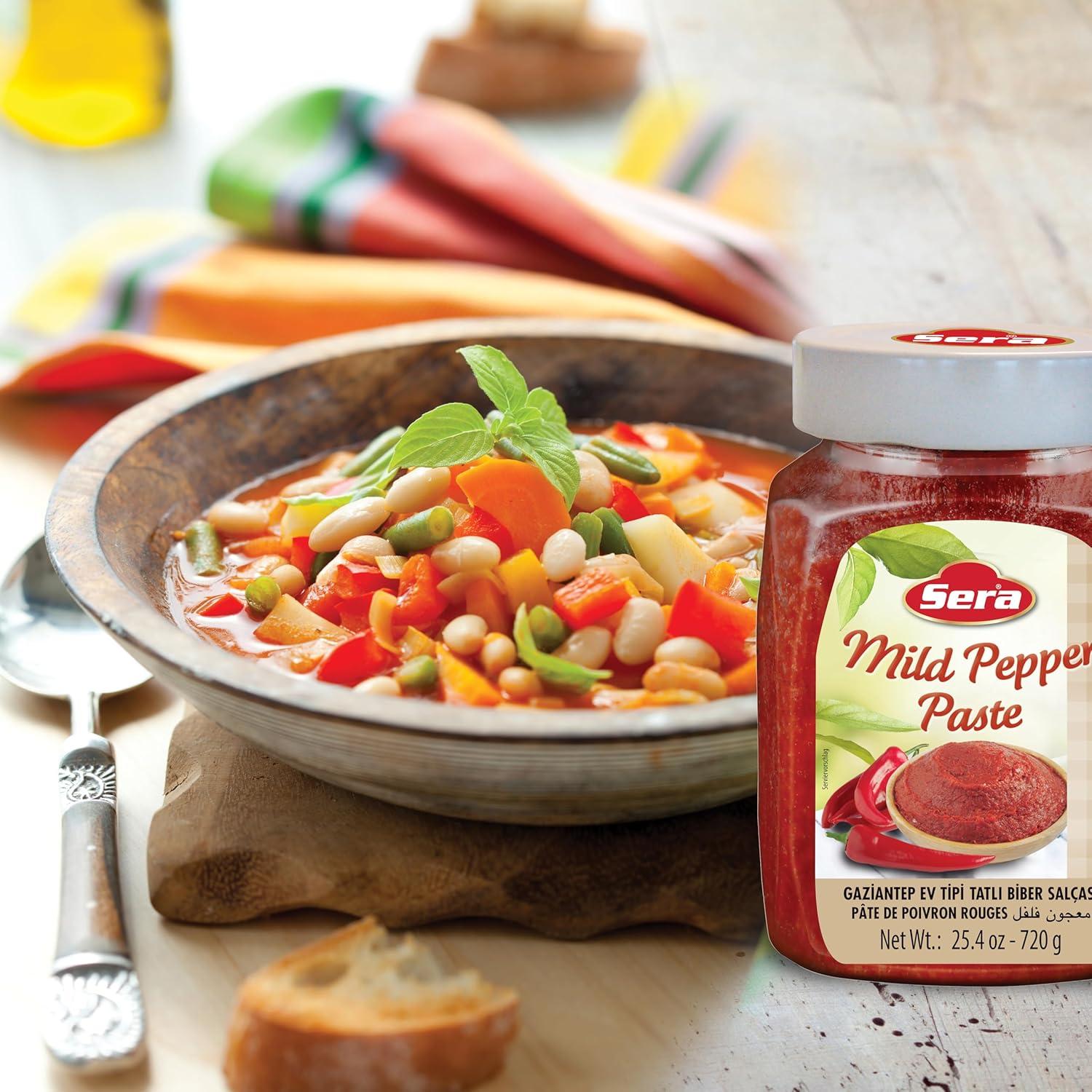 Pasta de Pimiento Suave Sera 720g | Sin Azúcar | Sin Conservantes