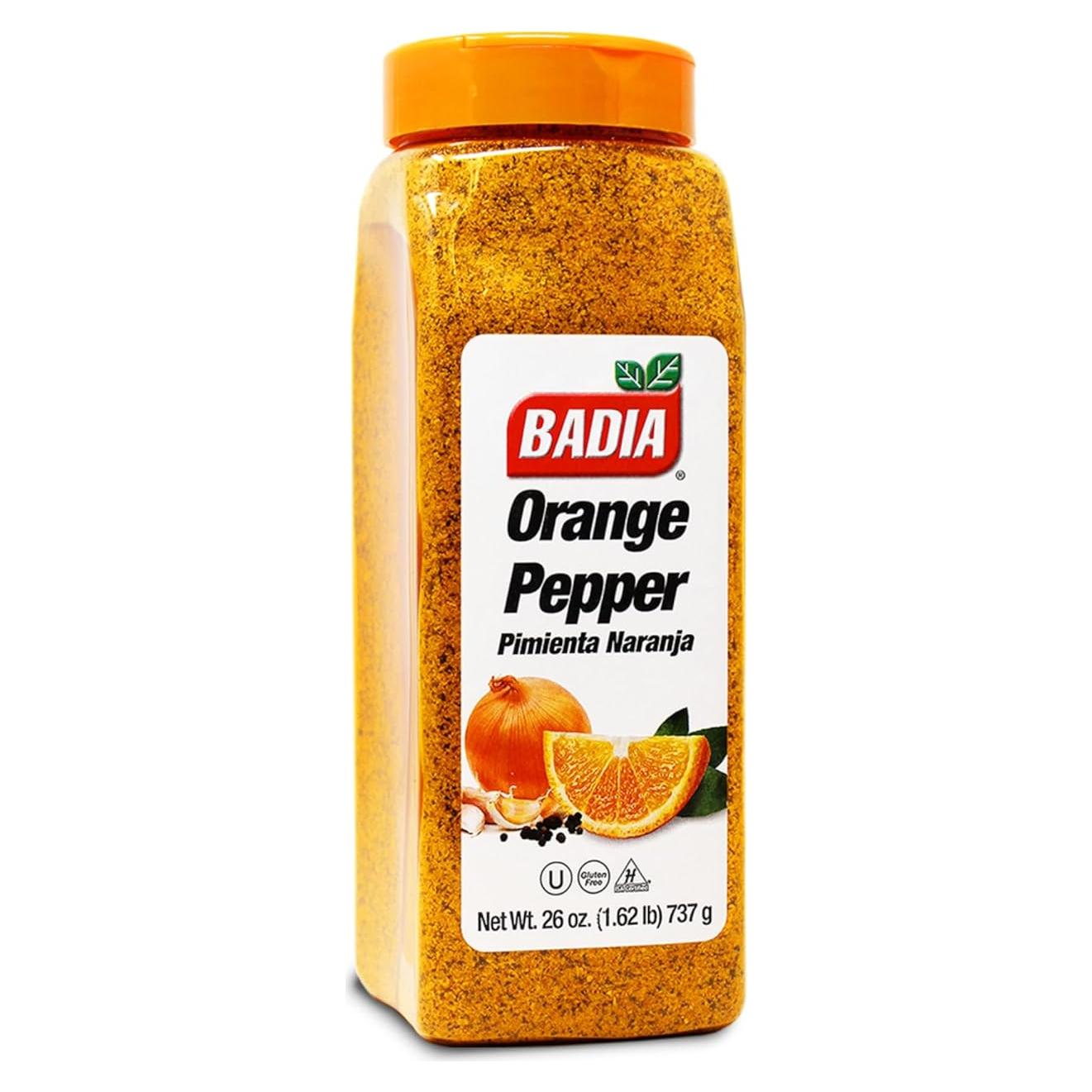 Condimento de Pimienta Naranja Badia 736g - Mezcla Cítrica Picante