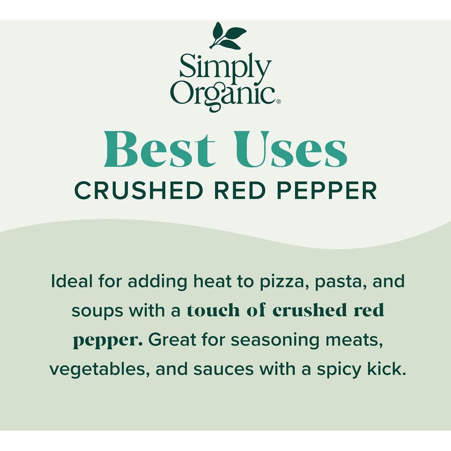 Pimiento Rojo Triturado Simply Organic 45 g Orgánico