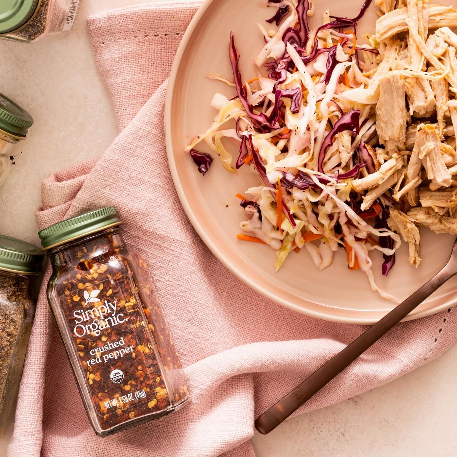 Pimiento Rojo Triturado Simply Organic 45 g Orgánico