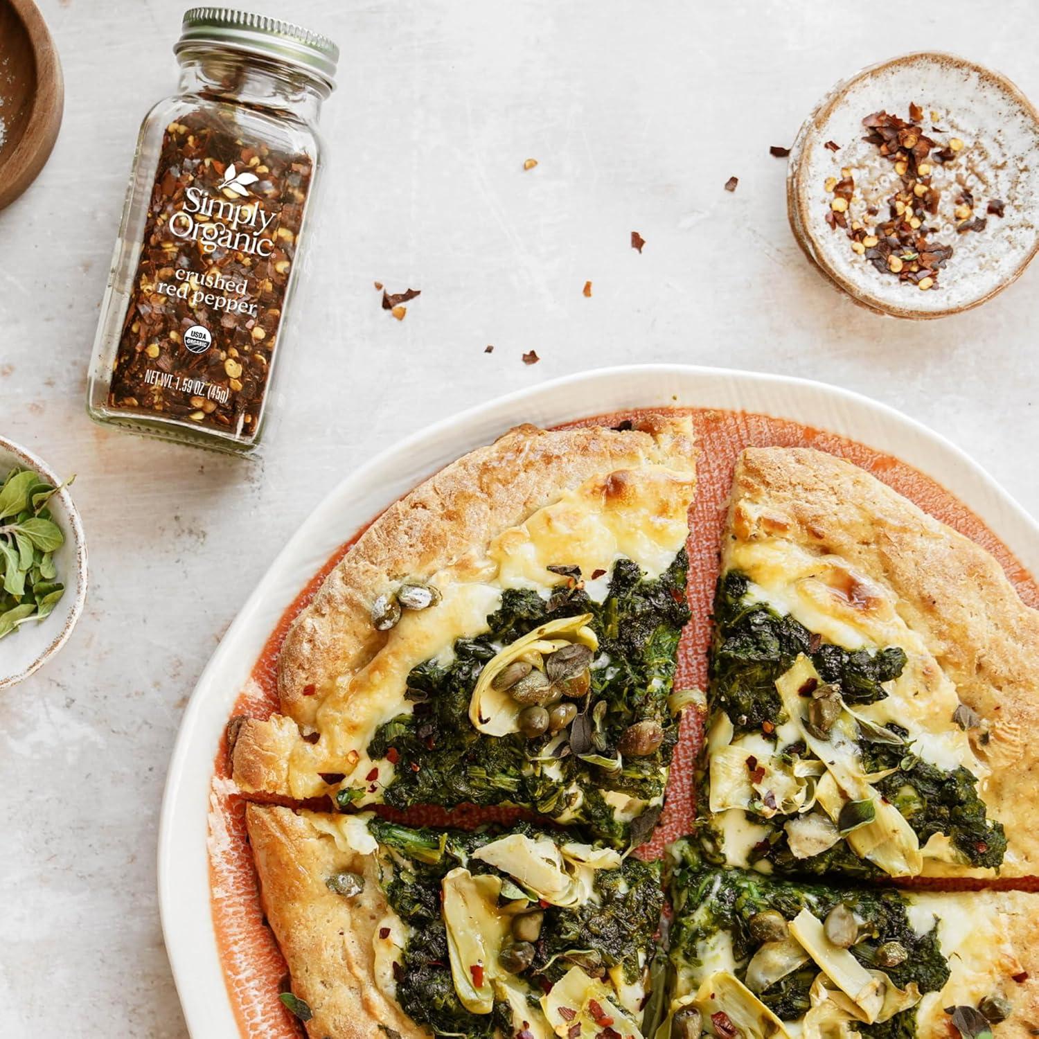 Pimiento Rojo Triturado Simply Organic 45 g Orgánico