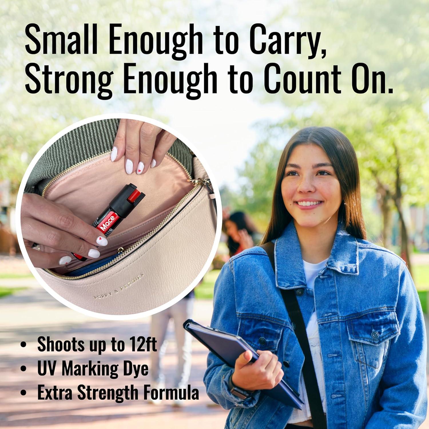 Spray de Pimienta Mace 18g - Defensa Personal con Tinte UV