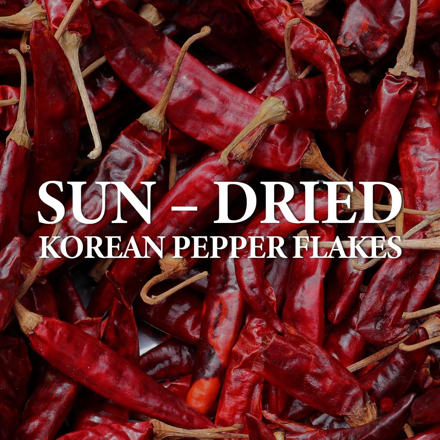 Gochugaru Secado al Sol Samjin 200g - Copos de Pimiento Rojo