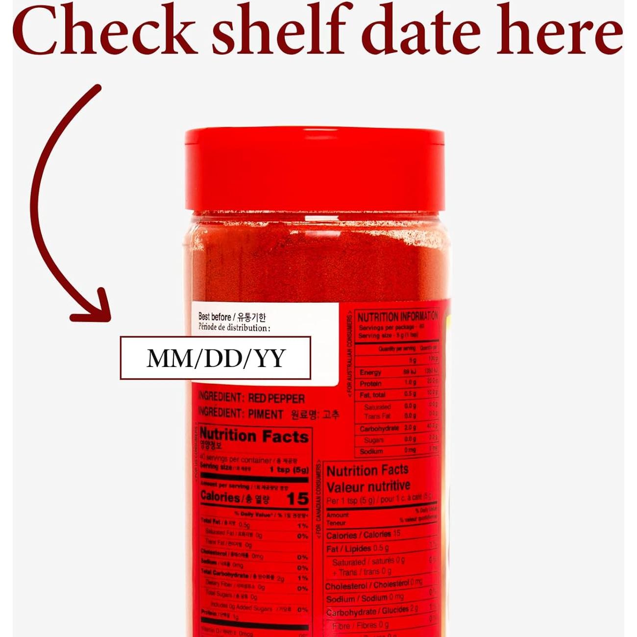 Gochugaru Secado al Sol Samjin 200g - Copos de Pimiento Rojo