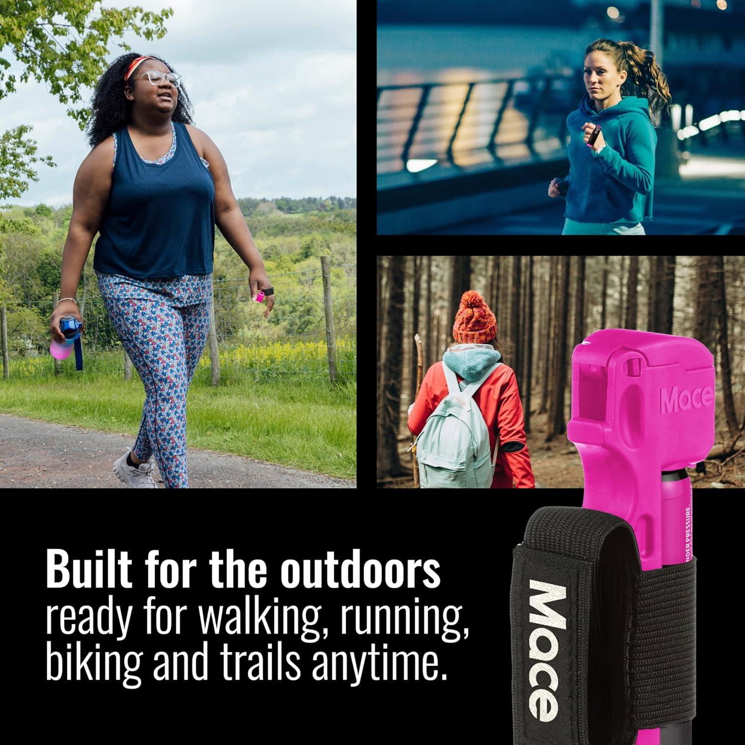 Spray de Pimienta Mace 18g - Defensa Personal Deportivo Rosa