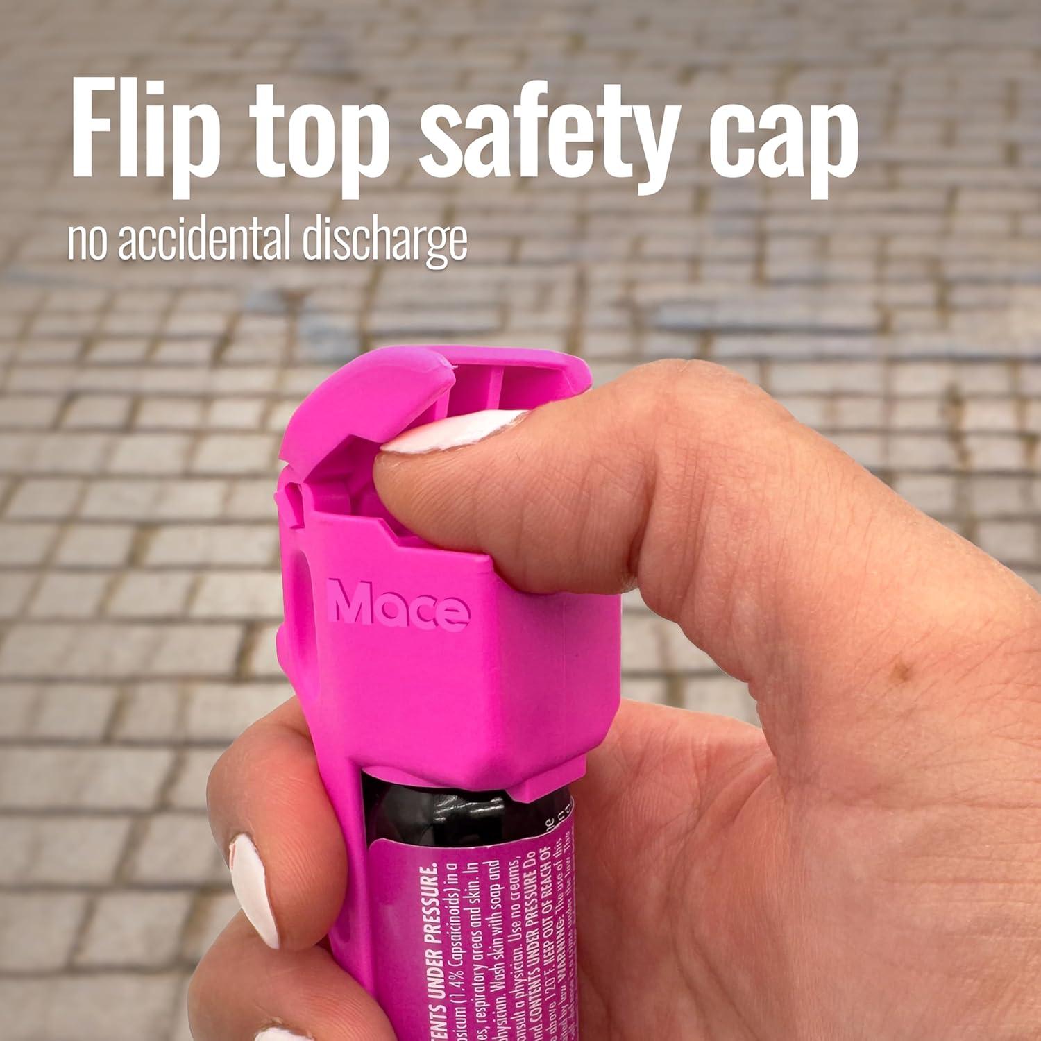 Spray de Pimienta Mace 18g - Defensa Personal Deportivo Rosa